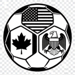 2026美加墨世界杯官方Logo - 足球与三国联合标志